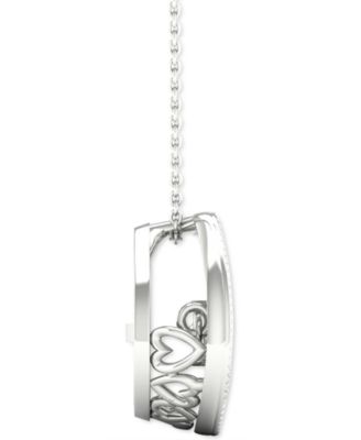 Diamond Horseshoe 18" Pendant Necklace (1/4 ct. t.w.) in 10k White Gold