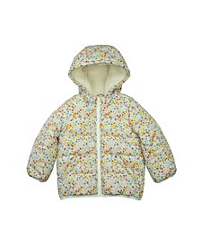 Toddler Girls Ditsy Floral Puffer