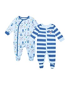 Boys Sleep and Play Coverall, Pack of 2