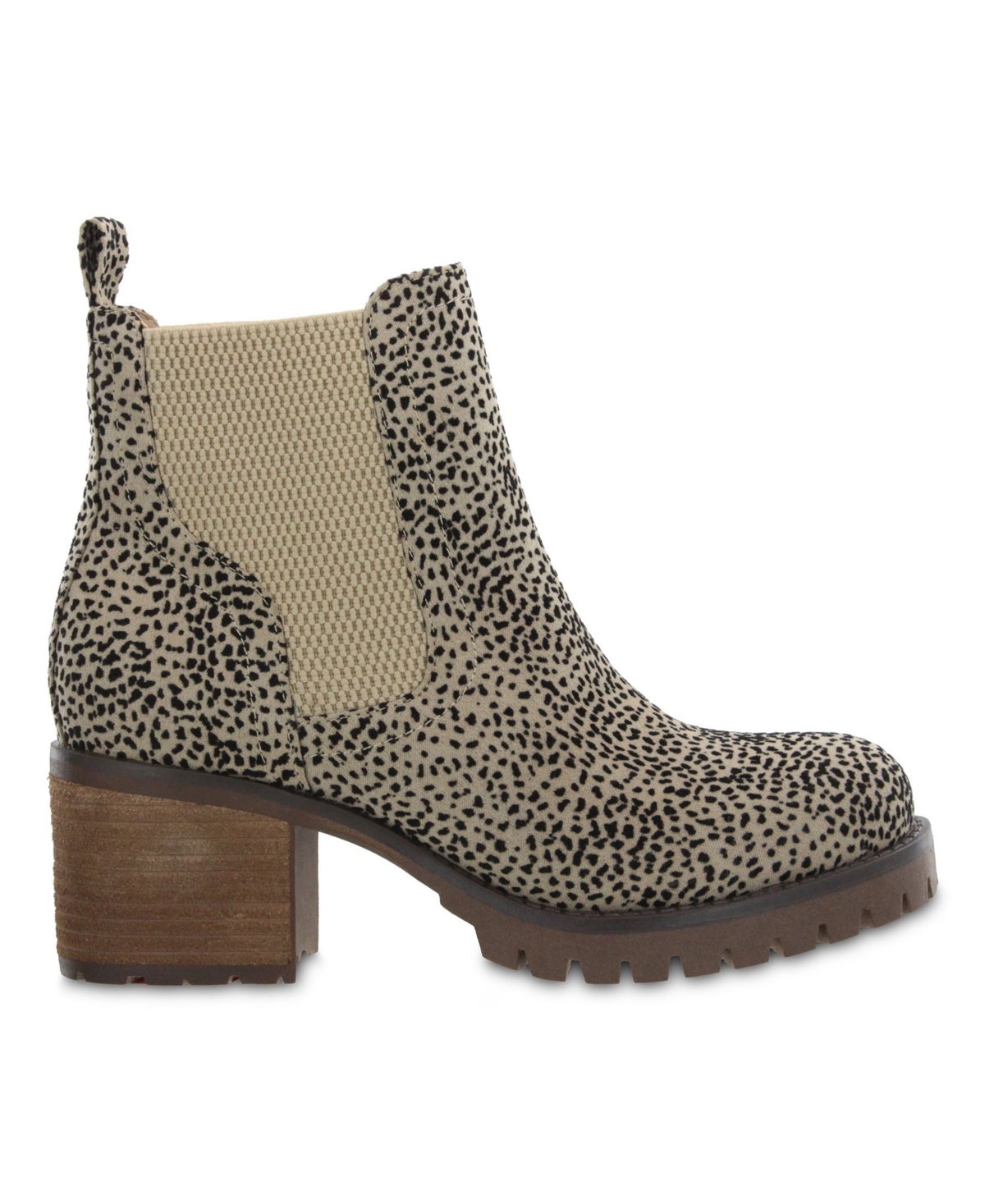 Shop Mia Women's Jonna Lug Sole Block-heel Booties In Cognac