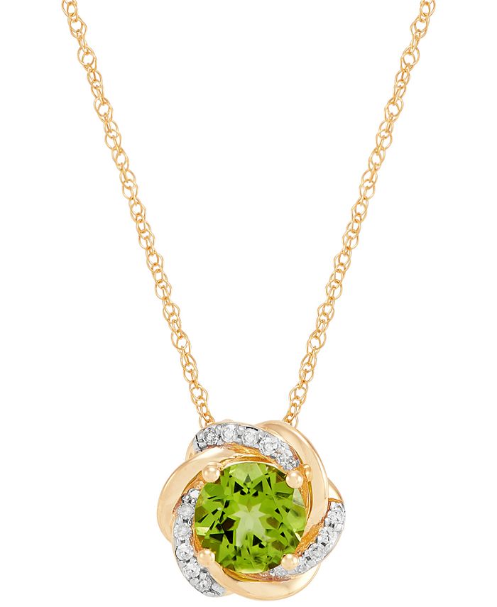 Macys top peridot necklace