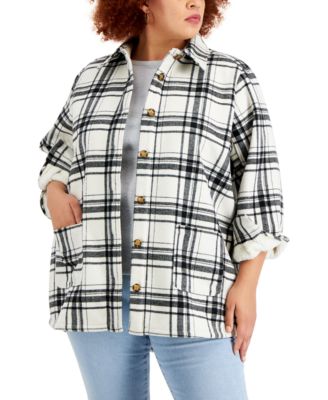 macys plus size outerwear