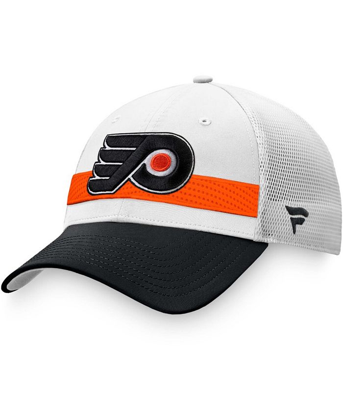 Fanatics - Men's White/Black Philadelphia Flyers 2021 NHL Draft Authentic Pro On Stage Trucker Snapback Hat