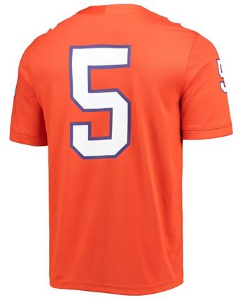 Nike - Men's #5 Orange Clemson Tigers Game Jersey