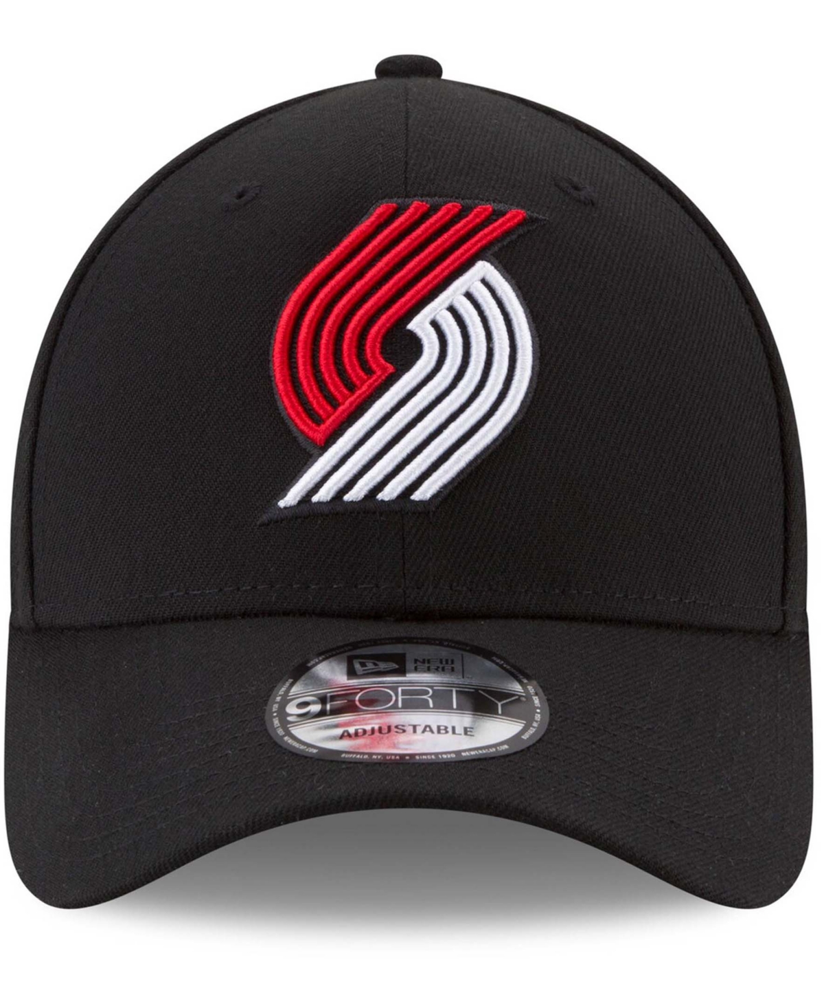 New Era Black Portland Trail Blazers Team 2.0 9twenty Adjustable Hat In Black