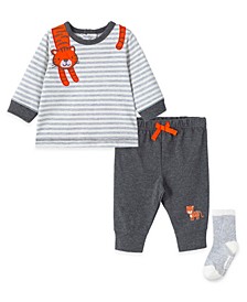 Baby Boys Tiger T-shirt, Jogger and Socks Set, 3 Piece
