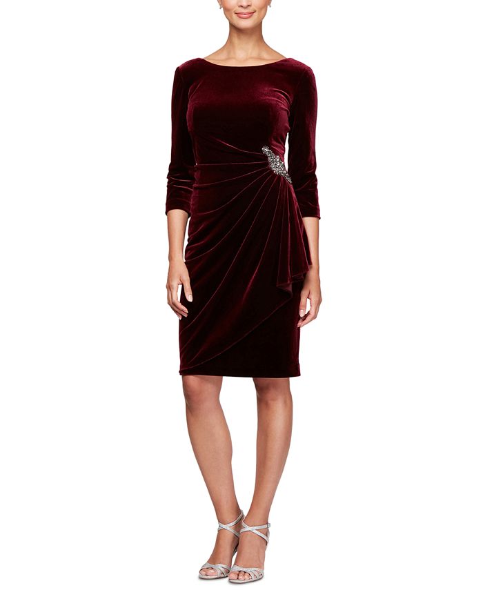 Alex evenings discount velvet dress