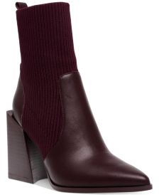 Women's Tackle Block-Heel Knit Sock Booties