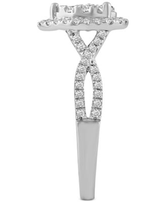 Diamond Teardrop Cluster Bridal Set (3/4 ct. t.w.) in 14k White, Yellow or Rose Gold