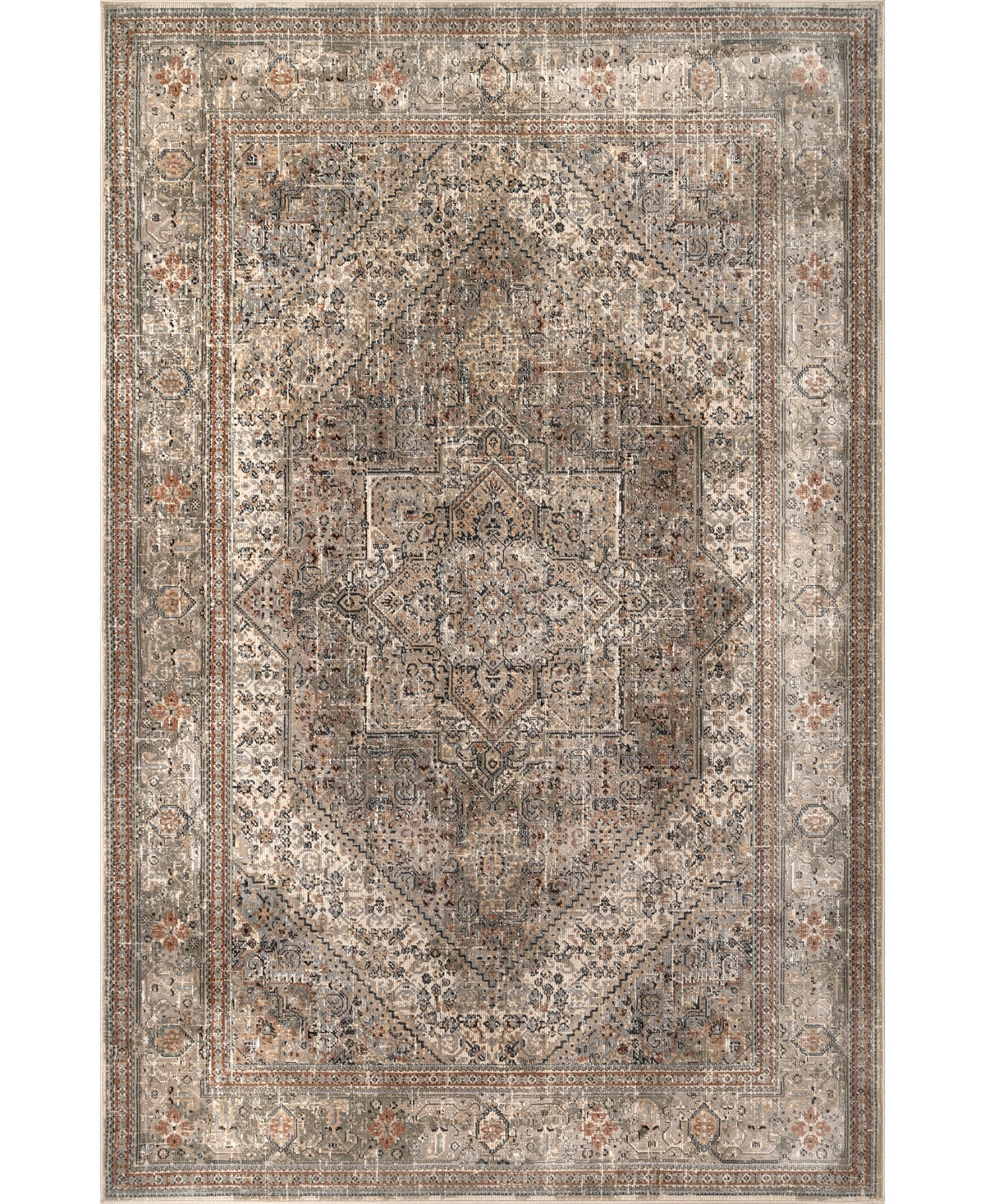 nuLoom Cavalli OWMC07A 6'7in x 9' Area Rug - Beige