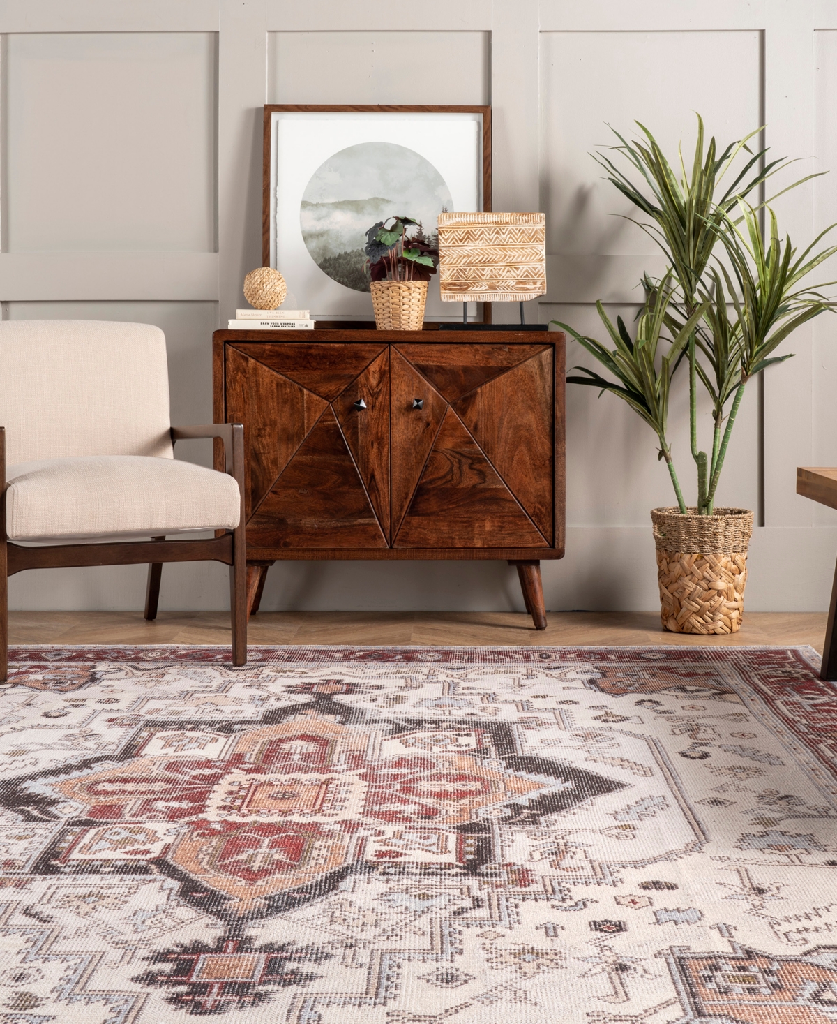 nuLoom Aurora HJAU10A Machine-Washable Area Rug