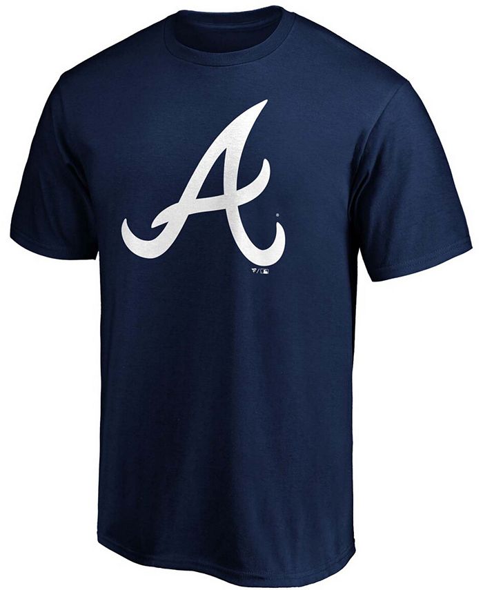 Fanatics Men's Navy Atlanta Braves Official Logo T-shirt - Macy's