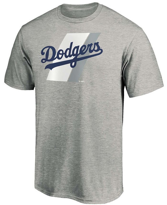 Fanatics Men's Heathered Gray Los Angeles Dodgers Prep Squad T-shirt ...