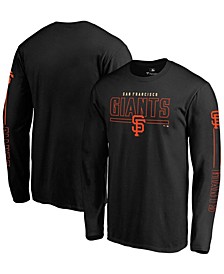 Men's Black San Francisco Giants Team Front Line Long Sleeve T-shirt