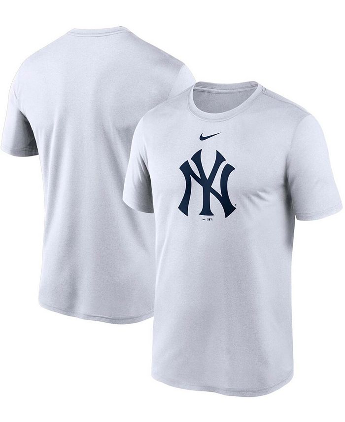 Nike Men's White New York Yankees Large Logo Legend Performance T-shirt ...