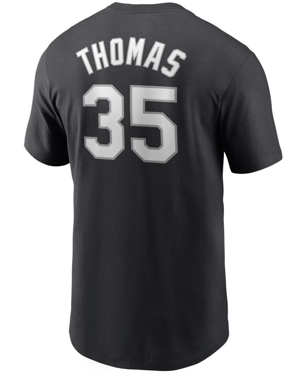 Men's Frank ThomasChicago White Sox Cooperstown Collection Name Number T-shirt - Black