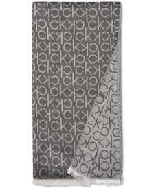 Monogram CK Logo-Print Pashmina