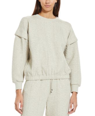 BCBGMAXAZRIA - Layered-Sleeve Knit Top