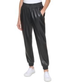 Faux Leather Jogger Pant