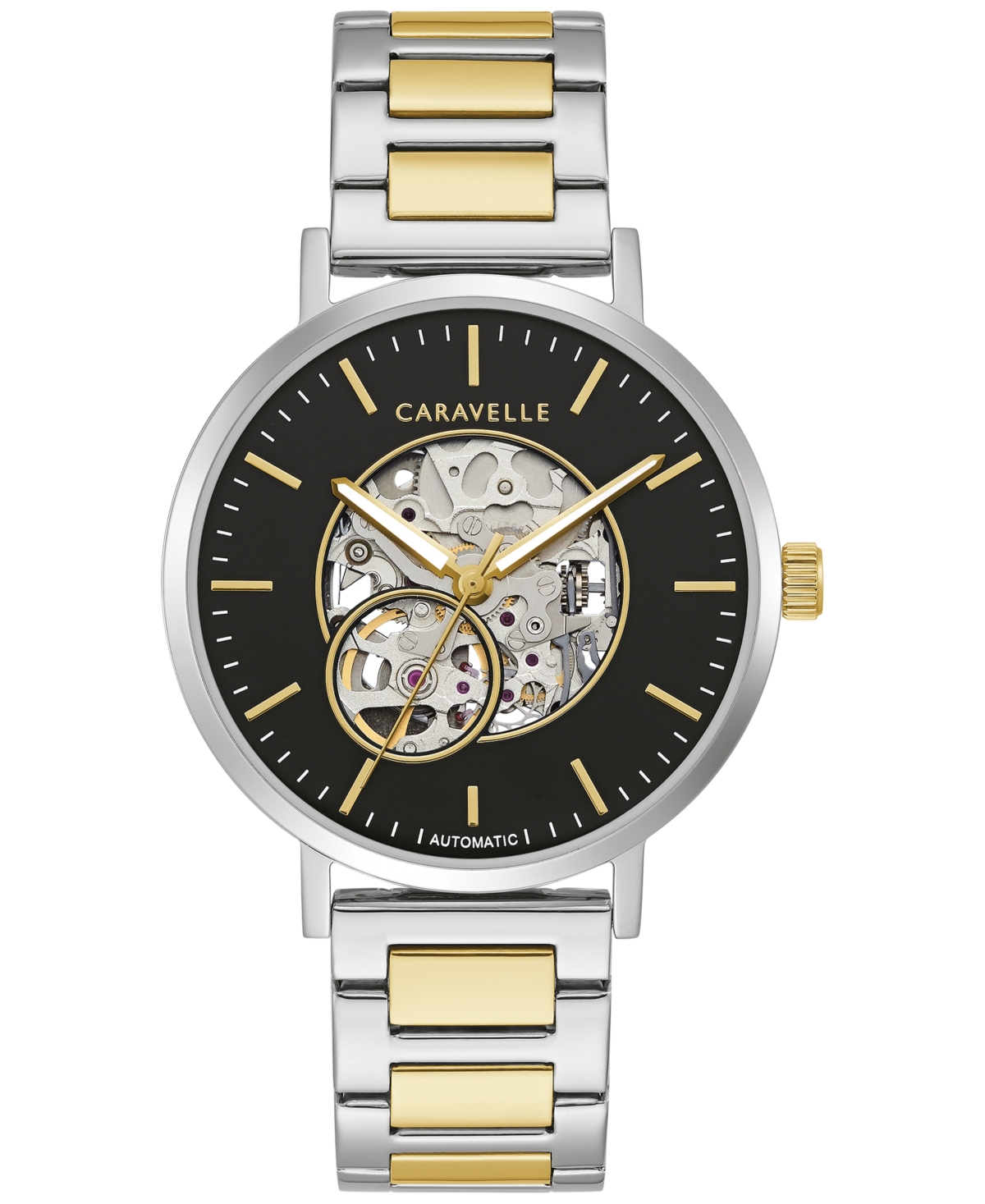 Designed by Bulova Men's Automatic Two-Tone Stainless Steel Bracelet Watch 39.5mm - Two-tone