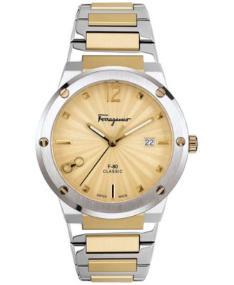 Ferragamo - Women's Swiss F-80 Classic Two Tone Stainless Steel Bracelet Watch 38mm