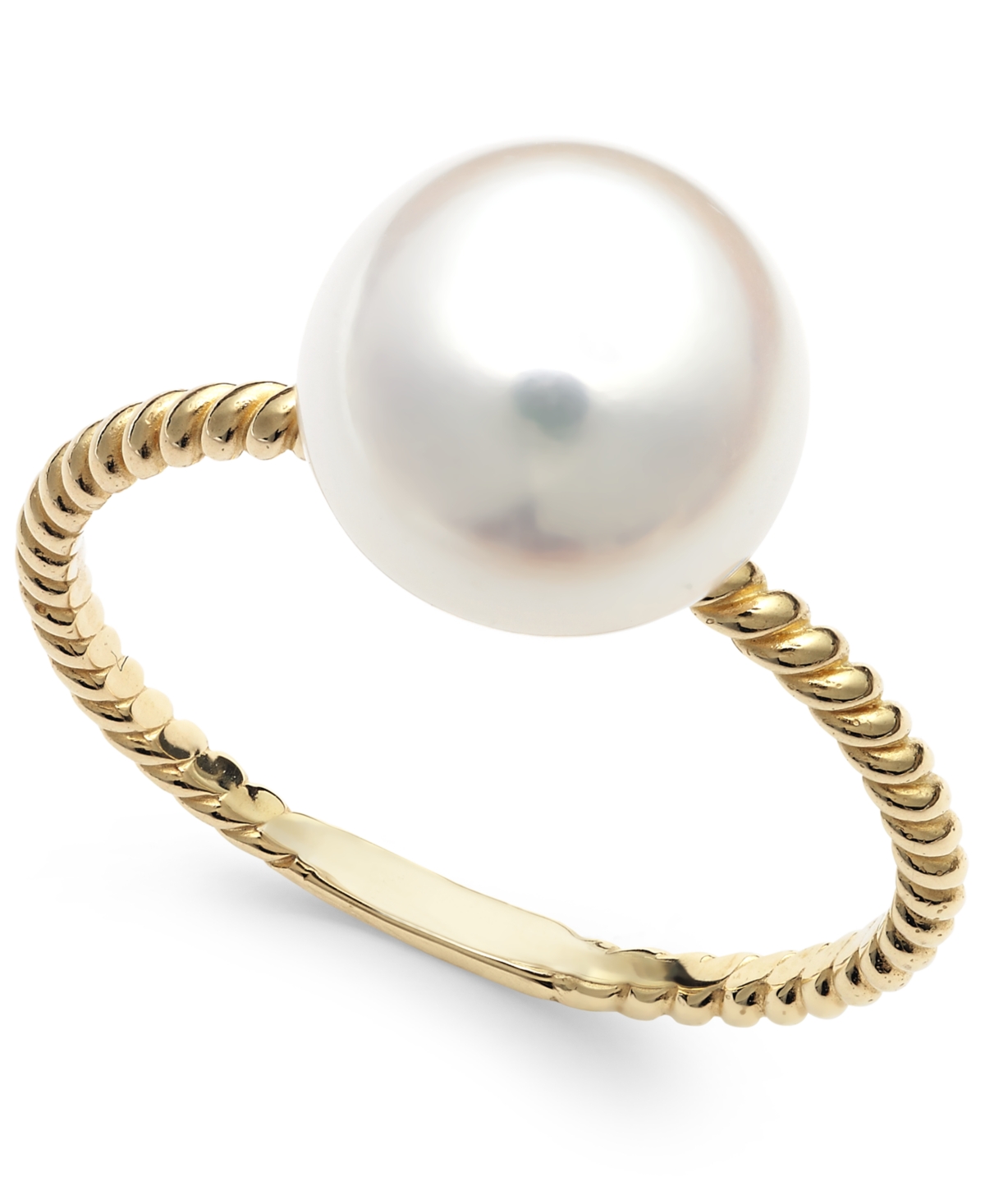 Cultured Freshwater Pearl Ring in 14k Gold (9mm) - Gold