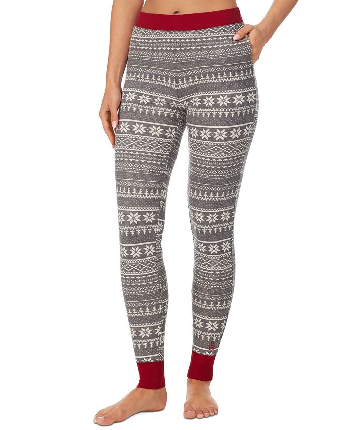 Cuddl Duds Stretch Waffle Thermal Layering Leggings - Macy's
