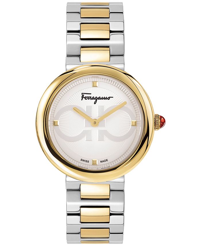 Ferragamo two tone watch clearance