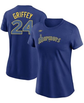Men's Nike Ken Griffey Jr. Royal Seattle Mariners Cooperstown Collection  Name & Number T-Shirt