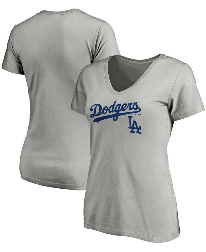 Women's Los Angeles Dodgers Fanatics Branded Heather Gray