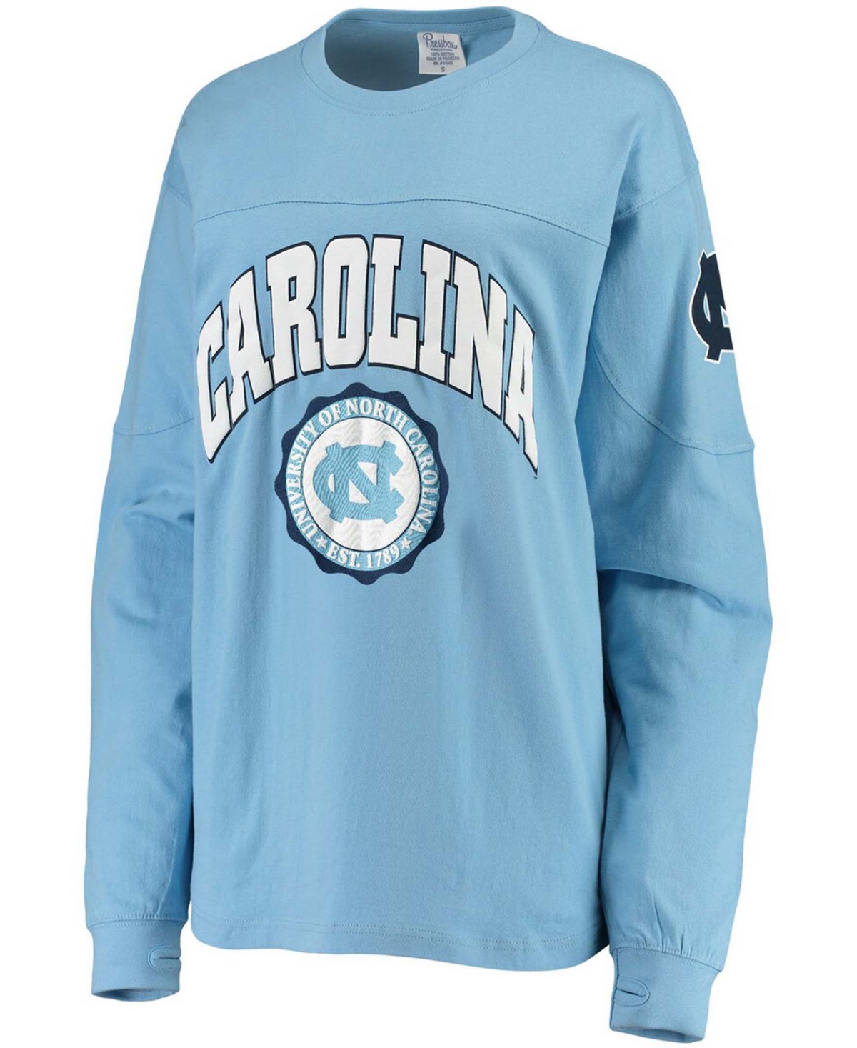 Women's CarolinaNorth Carolina Tar Heels Edith Long Sleeve T-shirt - Light Blue