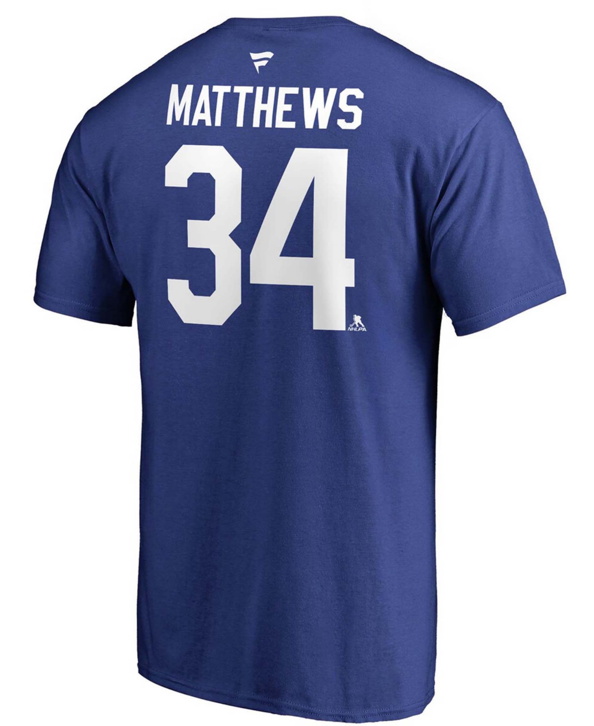 Men's Auston MatthewsToronto Maple Leafs Team Authentic Stack Name and Number T-shirt - Blue