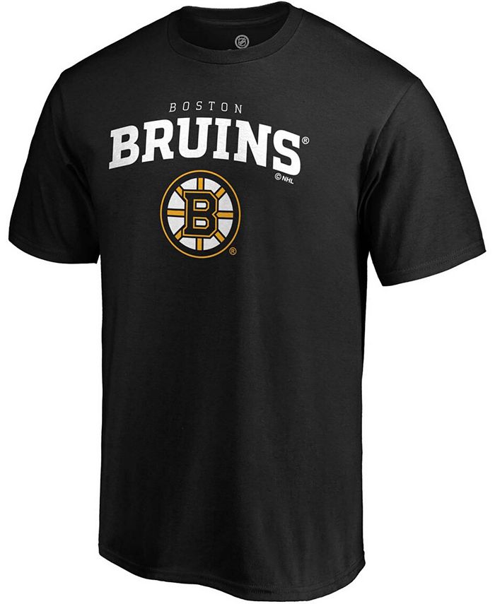Fanatics Men's Black Boston Bruins Team Logo Lockup T-shirt - Macy's