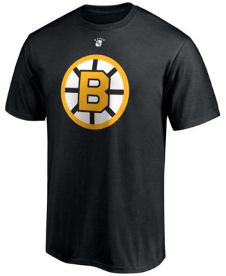 Men's Willie O'Ree Black Boston Bruins Authentic Stack Retired Player Name and Number T-shirt