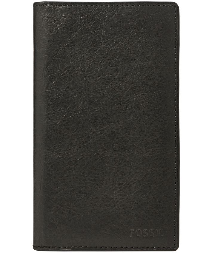 Fossil Men's Ingram Executive Checkbook Leather Wallet & Reviews - All  Accessories - Men - Macy's