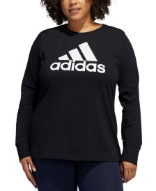 Plus Size Badge of Sports Cotton Logo Top