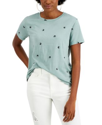 Rebellious One - Juniors' Yin Yang-Print T-Shirt