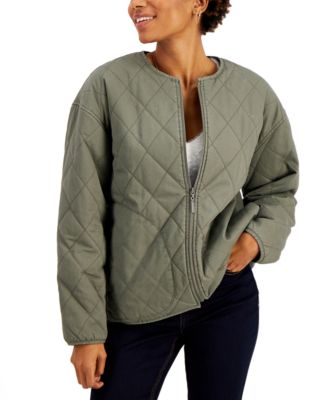 macy's women's quilted jacket