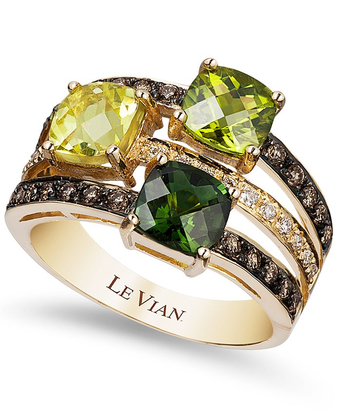 Le Vian Green Tourmaline 7 8 ct. t.w. Peridot 7 8 ct. t.w