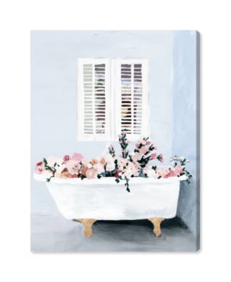 Shower Flowers Giclee Art Print on Gallery Wrap Canvas, 16" x 24"