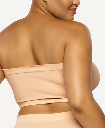 Women's Basic Padded Bandeau Bra Top - Strapless, Seamless, Wire-Free  Comfort REG and Plus Sizes 3 & 4 Combo Packs
