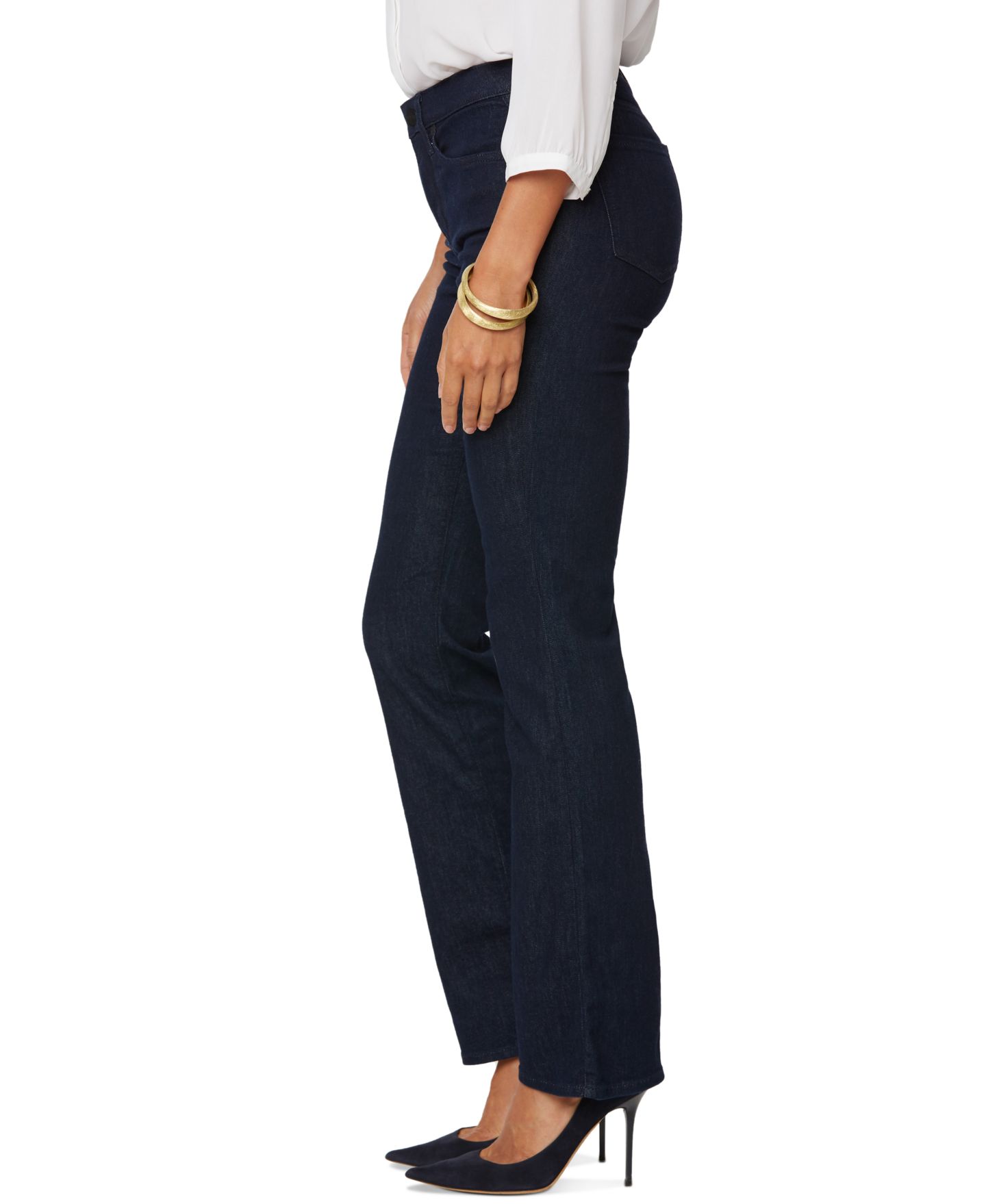 Женские джинсы NYDJ Barbara Bootcut High-Rise Tummy-Control Denim Jeans, цвет: Quinn — фото 7