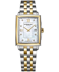 Women's  Swiss Toccata Diamond Accent Two-Tone Stainless Steel Bracelet Watch 25x34mm