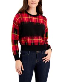 Plaid Blackout Sweater