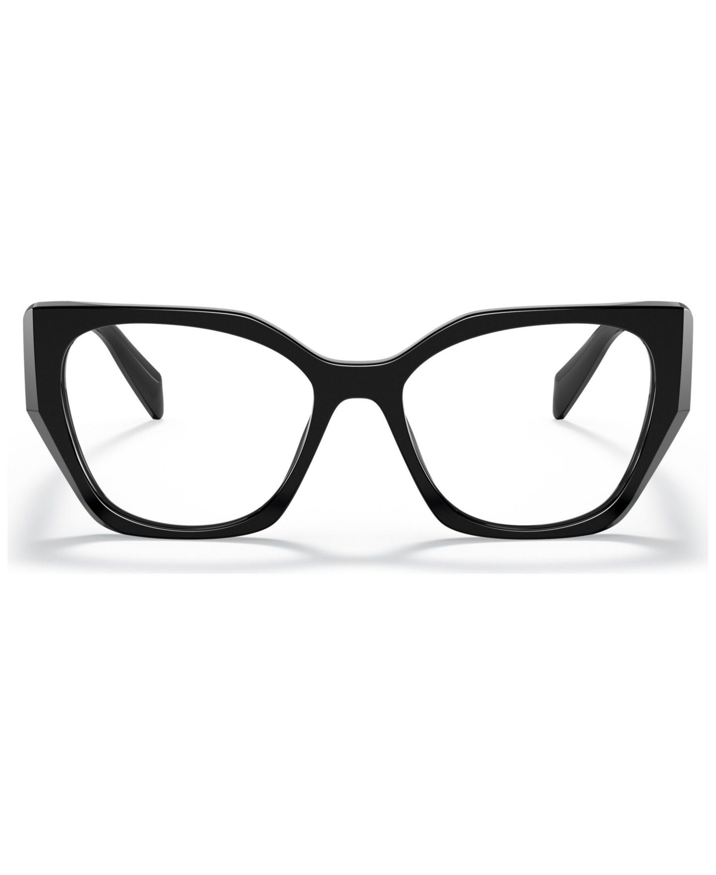 Женские очки Prada Woman Irregular Plastic PR 18WV Eyeglasses, цвет: Чёрный — фото 2