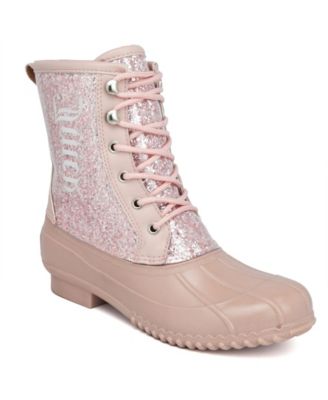 juicy couture pink glitter boots