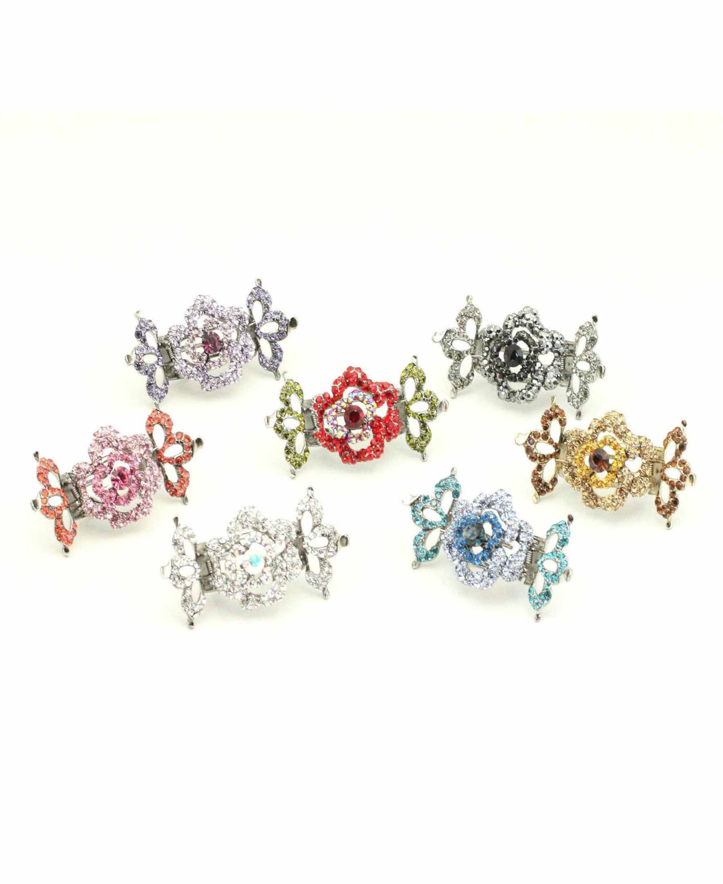 Женские аксессуары Soho Style Crystal Rose Hair Jaw, цвет: Разноцветный — фото 2