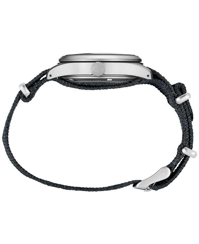 Seiko Men's Automatic 5 Sports Gray Nylon Strap Watch 43mm Macy's