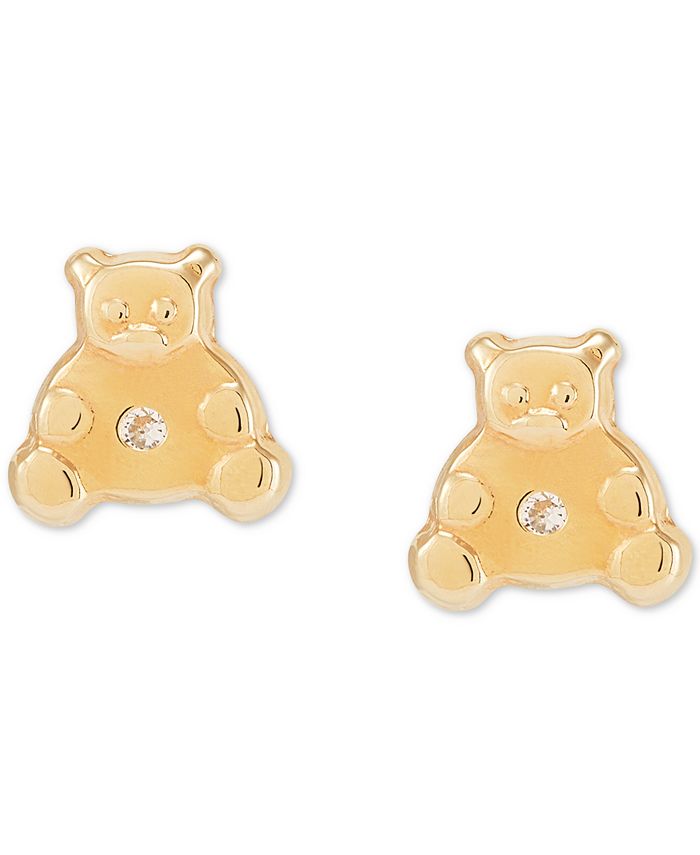 Teddy bear outlet stud earrings