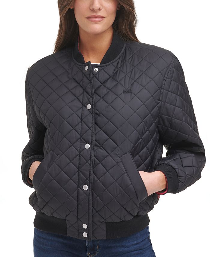 Levi's Diamond Quilted Bomber Jacket - Macy's
